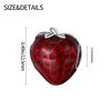 Charms Copper Red Zircon Strawberry Bead Charms Fit Original Charm Bracelet Necklace Beads Diy Jewerlry Accessories