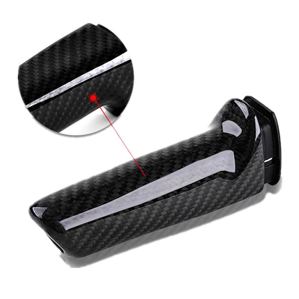 Для моделей BMW с ручным тормозом, накладка на рукоятку ручного тормоза, отделка, настоящее углеродное волокно, черный, 1 шт.
