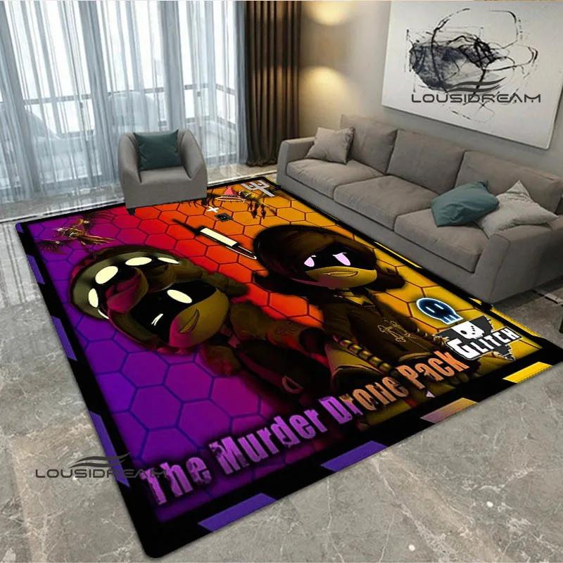3D Murder-Drones Cartoon Printed carpet non-slip carpet washroom floor mat Fashion Yoga mat bedroom decoration birthday gift