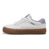 Puma Court Classic Series Vulc Ткань Синтетическая кожа Ретро Мода Повседневные Легкие Низкие Кроссовки Женские Кроссовки Белый Фиолетовый 395020-10
