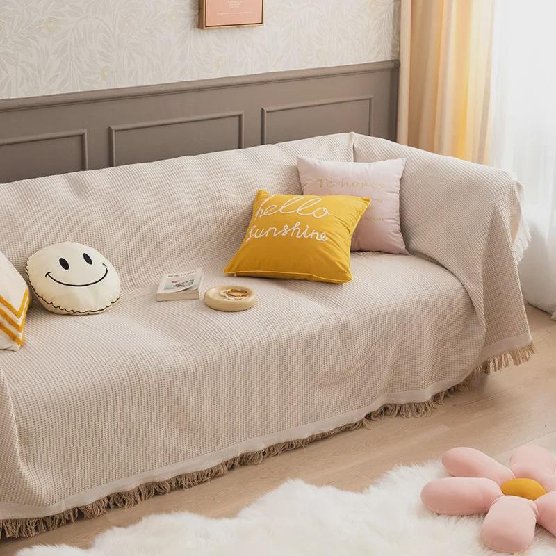 Покрывало для дивана в скандинавском стиле для гостиной
