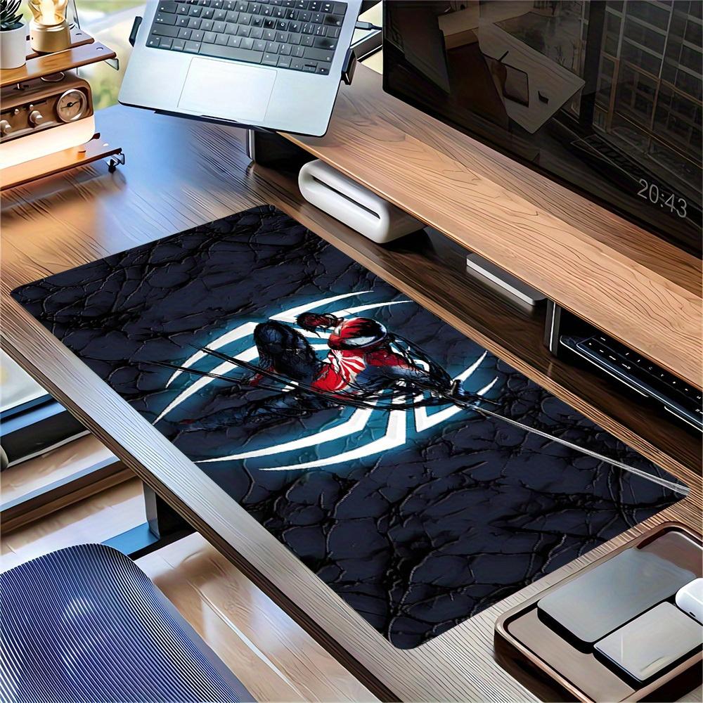 Large Multi-Size Non-Slip Rubber Base Spiderman Venom Symbiote Mouse Pad, Stitched Edges Keyboard Desk Mat for School, Office, Home, Gift fo
