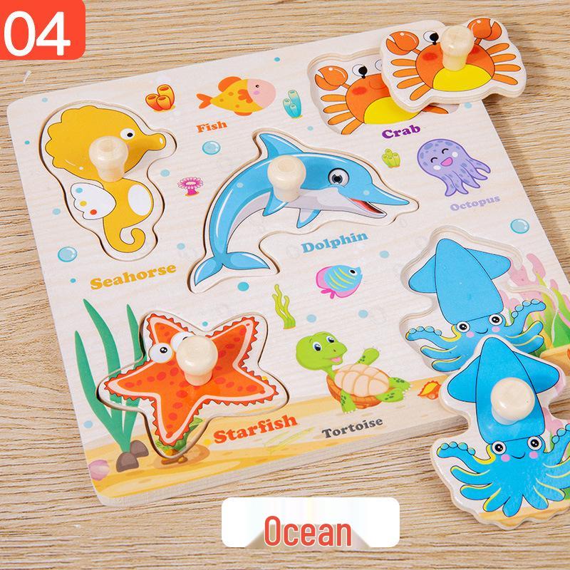 Double-Sided Wooden Pegboard Puzzle & Graffiti Drawing Board: Educational Toy for Learning Letters, Numbers, and More