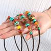 Tibetan Retro Nepalese Copper Bead Necklace Women's Summer Woven Collarbone Chain Middle Neck Chain with Jewelry