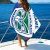 1pc Football34 Beach Towel with Custom Name, Beach/Swimming/Bath/Picnic/Camping Towel, Suitable for Seaside Beaches