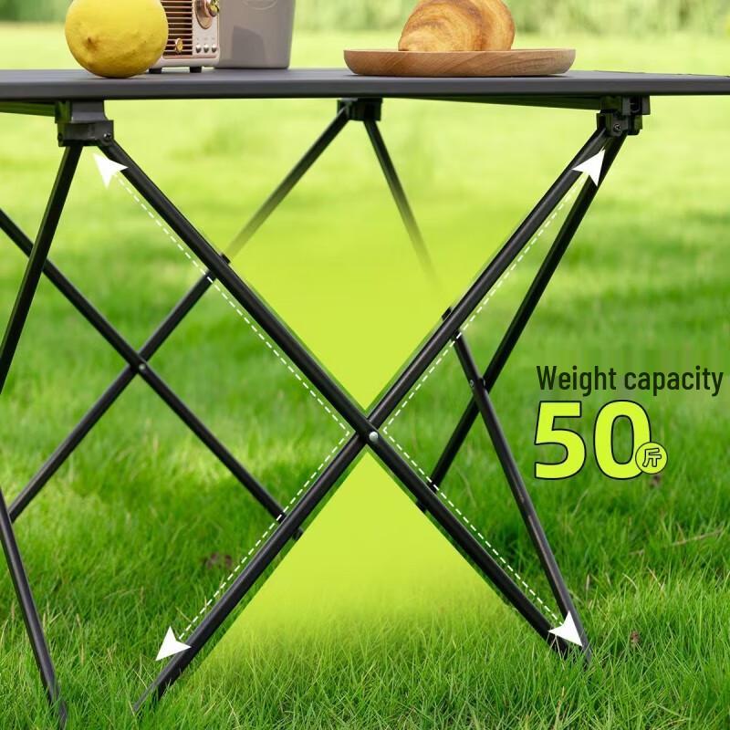 OLOMM Portable Roll-Up Camping Table
