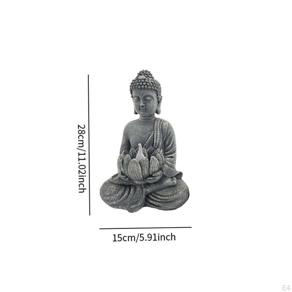 Скульптура Будды с солнечным светом для украшения сада