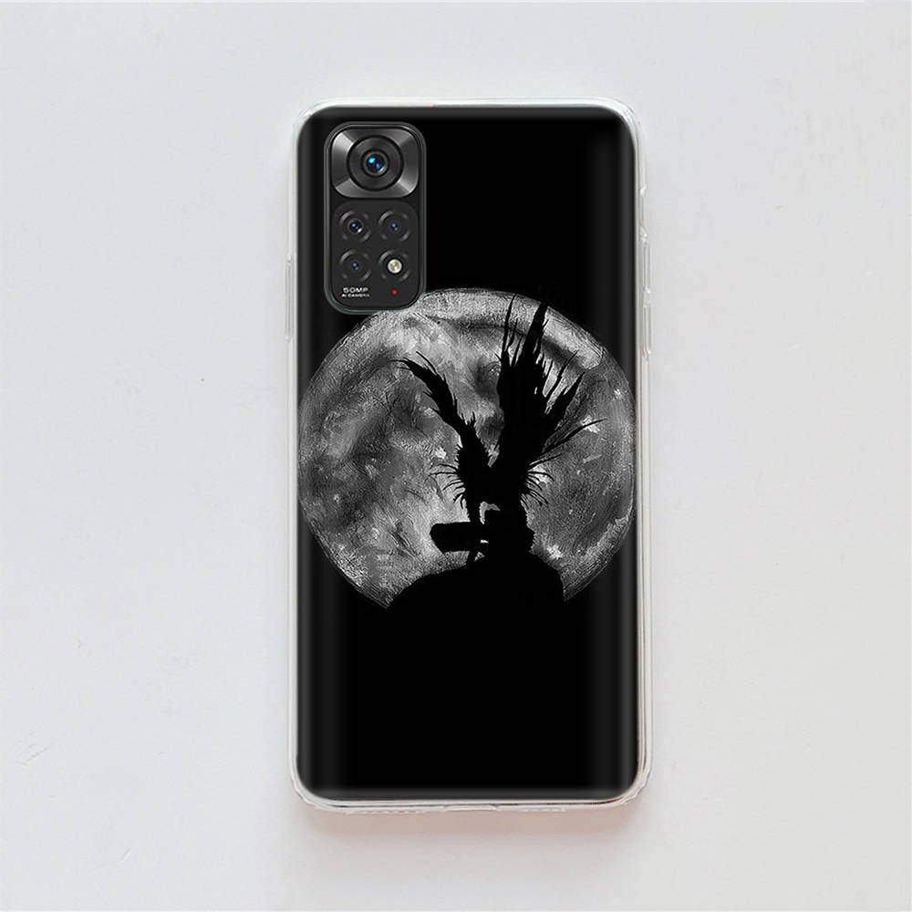 Чехол DT21 Death Note для Samsung A04 A14 A23 A34 A54 M23 M33 M52 M53 Realme 10 9 C30S C35 C55 VIVO Y02S Y21 Y33S Y51 X80 Pro Прозрачный чехол