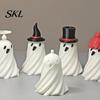 Table Decoration Gift Spiral Ghost Fidget Toy, Pass Through Mini Sensory Kids Toy Resin Halloween Party for Stress Anxiety Relaxing Spinner