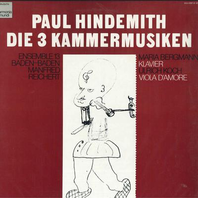 Виниловая пластинка ENSEMBLE 13 BADENBADEN Пауль Хиндемит 3 камерные концерта ULS3287H DEUTSCHE HARMON 1982 Япония Obi Классика Б/у