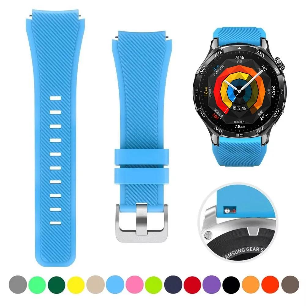 Силиконовый ремешок 22 мм для Huawei Watch GT5 4 3/GT5 Pro 46 мм Мягкий браслет для Amazfit Balance/Amazfit GTR 47 мм/GTR 4 3