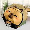 1pc Cute Capybara Umbrella - Portable Home Essential, Durable Iron Frame with Rod Structure, Fashion Lovers yy250910032