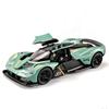 1/32 Aston Martin Valkyrie Supercar Модель легкосплавного автомобиля Звук и свет Инерционный механизм Детская игрушка Коллекционные предметы Подарок на день рождения