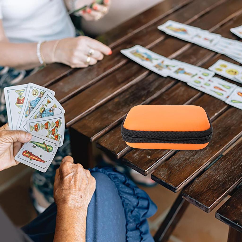 Small Empty Hairpin Jewelry Storage Box Household Card Poker Storage Box Packaging Tin Box Outdoor Trinket Storage Case