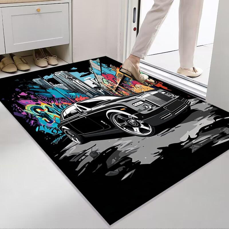 Rolls Royce Elegance Luxury carpet Suitable for all seasons Living room and bedroom mats Protective pad Bathroom mat Fashion