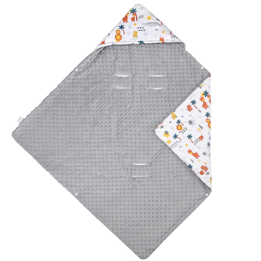 Bebamour Пеленка для прогулок с ребенком, защита от холодной погоды для новорожденных, принадлежности, многофункциональное одеяло, одеяло, ветровка, (лев)