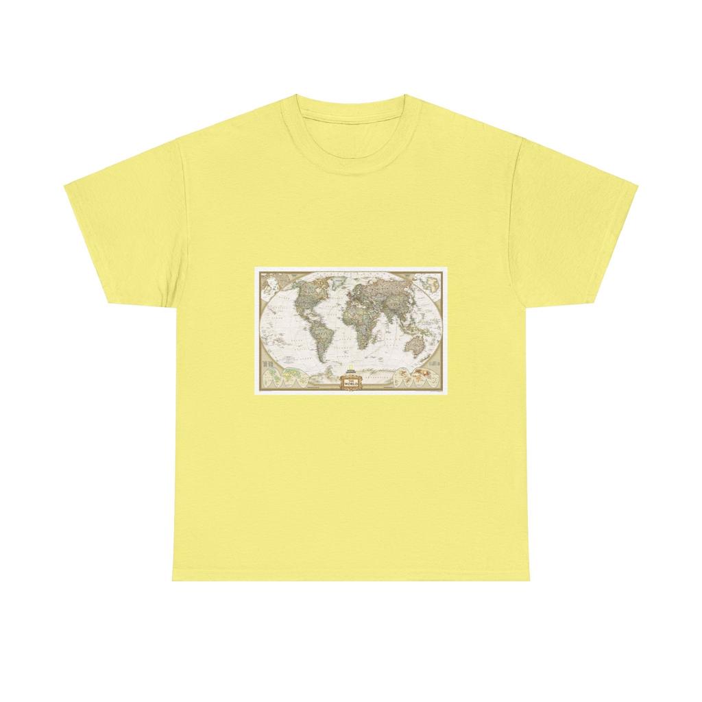 World Map - Political Antique (2007) (Map) T-Shirt