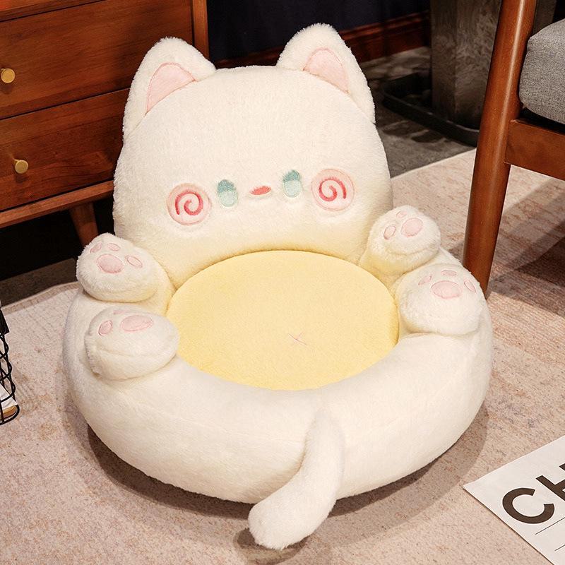 Подушка для пола Tatami Lazy Cat Claw — плотный, интегрированный футон со спинкой для дивана в спальне или гостиной.