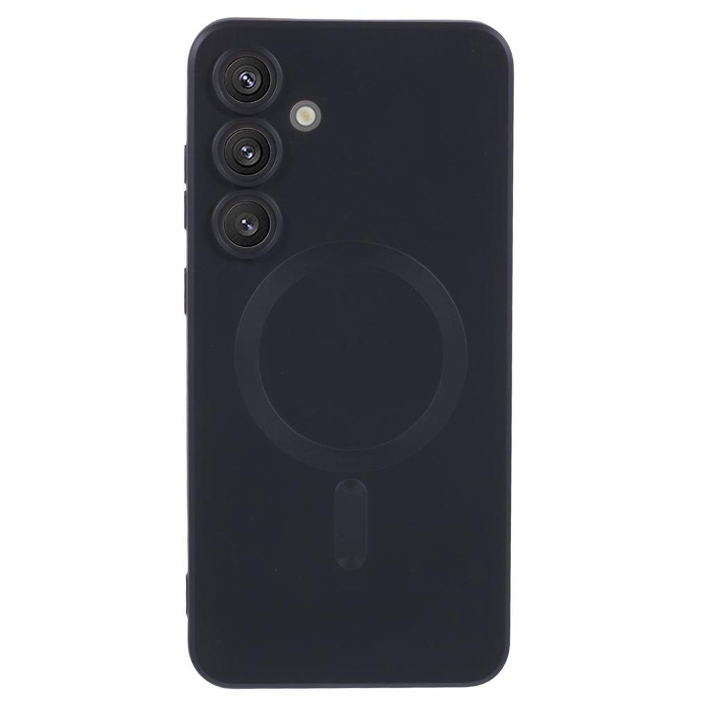 For Samsung Galaxy S24 Slim Case Rubberized TPU Phone Case with Lens Film,Compatible with MagSafe