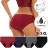 S-3XL Women's Large Size Menstrual Period Briefs Panties Waterproof and Prevent Side Leakage Menstrual Underpants