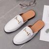 Luxury Brand Summer Men's Slippers New Slip On Casual Loafers High Quality Non-Slip Business Designer Mules Half Shoes Moccasins