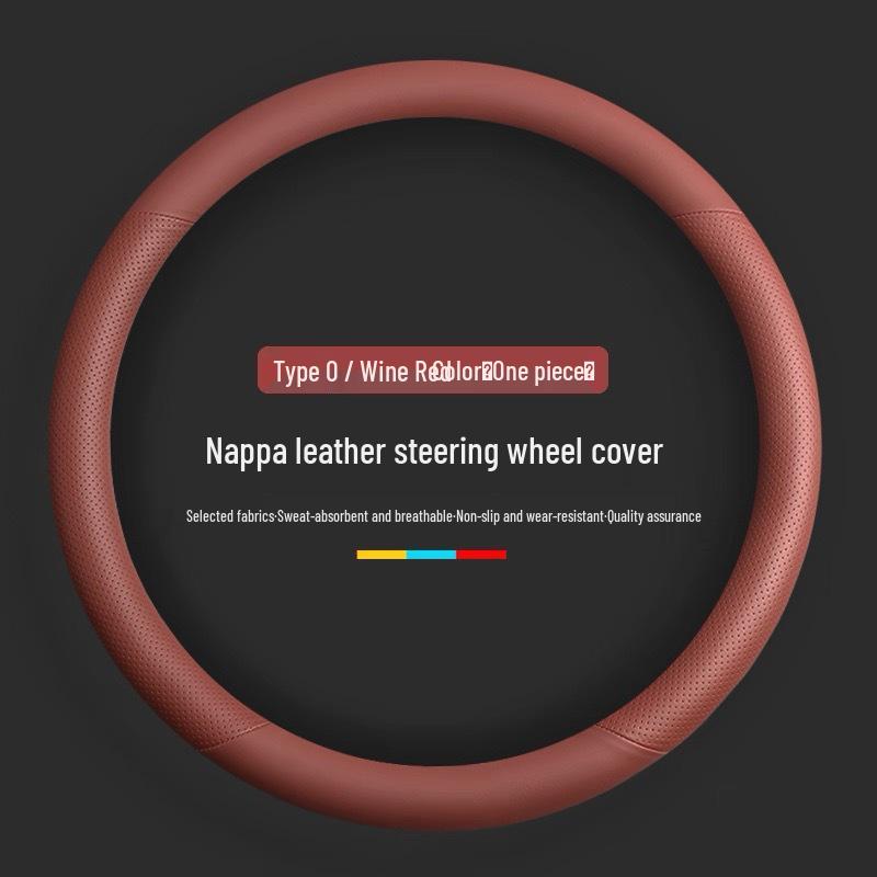 Genuine Leather Steering Wheel Cover for 2024 Z9gt & 2025 Denza D9 (N7/N8) Car Accessories