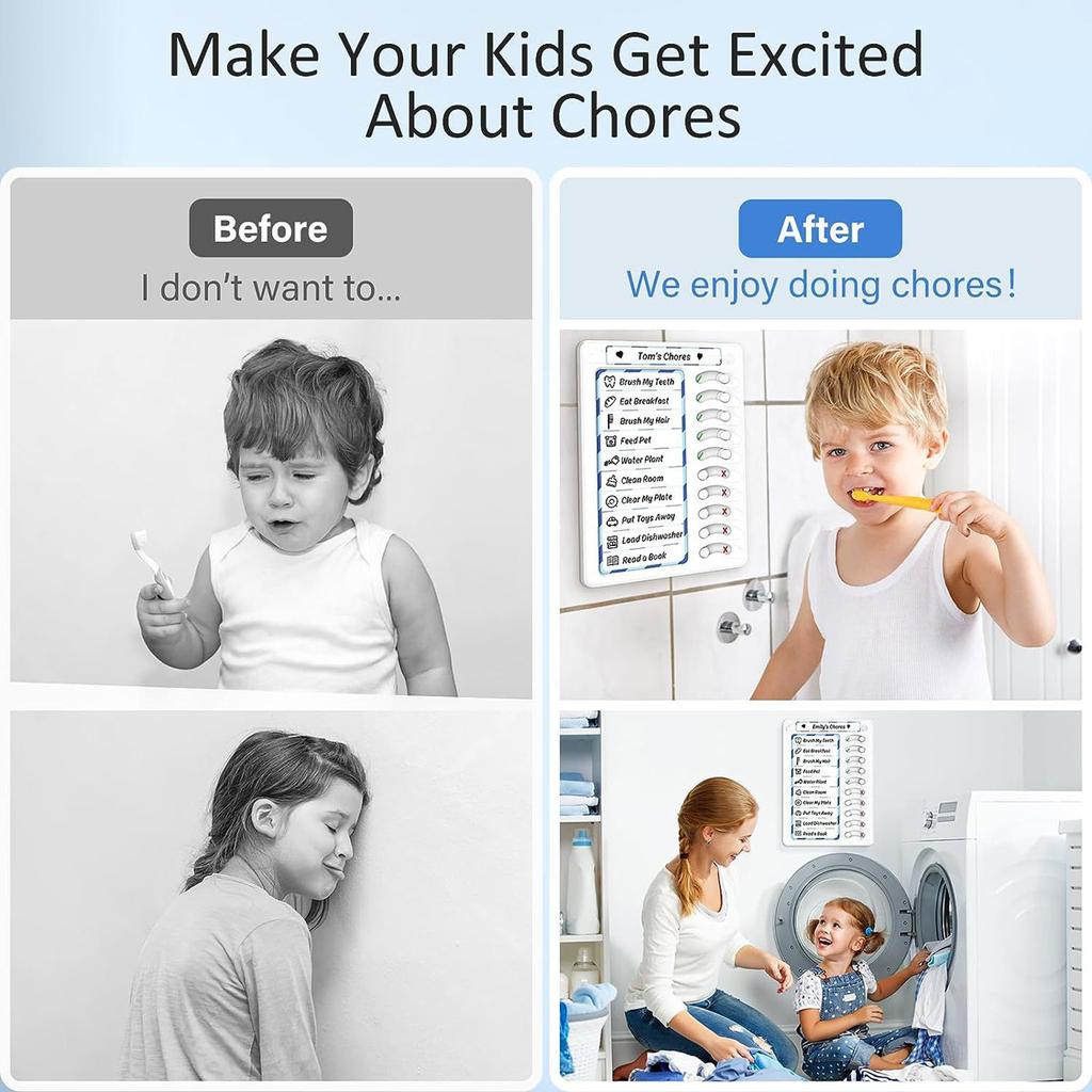 Таблица дел, стираемая доска для планирования списка дел, скользящая таблица распорядка дня, инструменты для борьбы с СДВГ и визуальные расписания для детей и взрослых