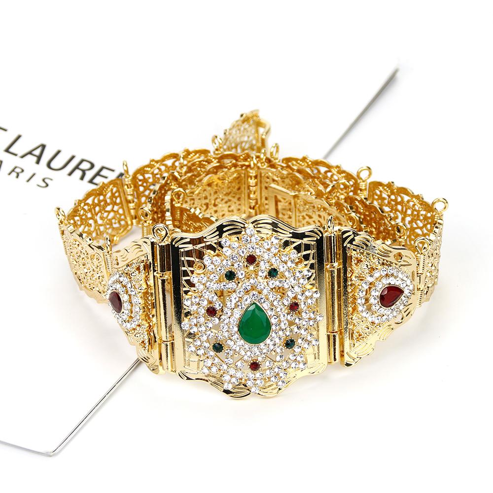 Gold Belt Bridal Wedding Jewelry Ladies Body Chain Full Crystal Jewelry