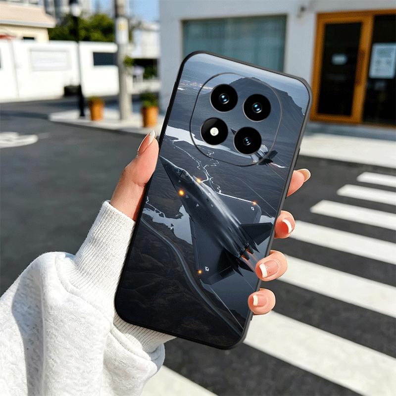 Aircraft Helicopter Formation Soft Phone Case for Xiaomi Redmi Note 12 13 14 15 Pro Plus 11 12S 11S 11T 10 4G Black Cover Back S