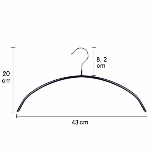 LivingHall 20-Piece Set of Hangers, Shape-Retaining, Non-Slip, Space-Saving, Arched Clothes Hangers for Closet Storage, Stylish Clothes, Laundry, and