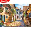 5D DIY Diamond Painting Landscape Embroidery Full Round Diamond Cross Stitch Flower Home Decoration