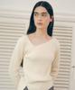 ROLAROLA Cut Out Unbalanced Knit Ivory