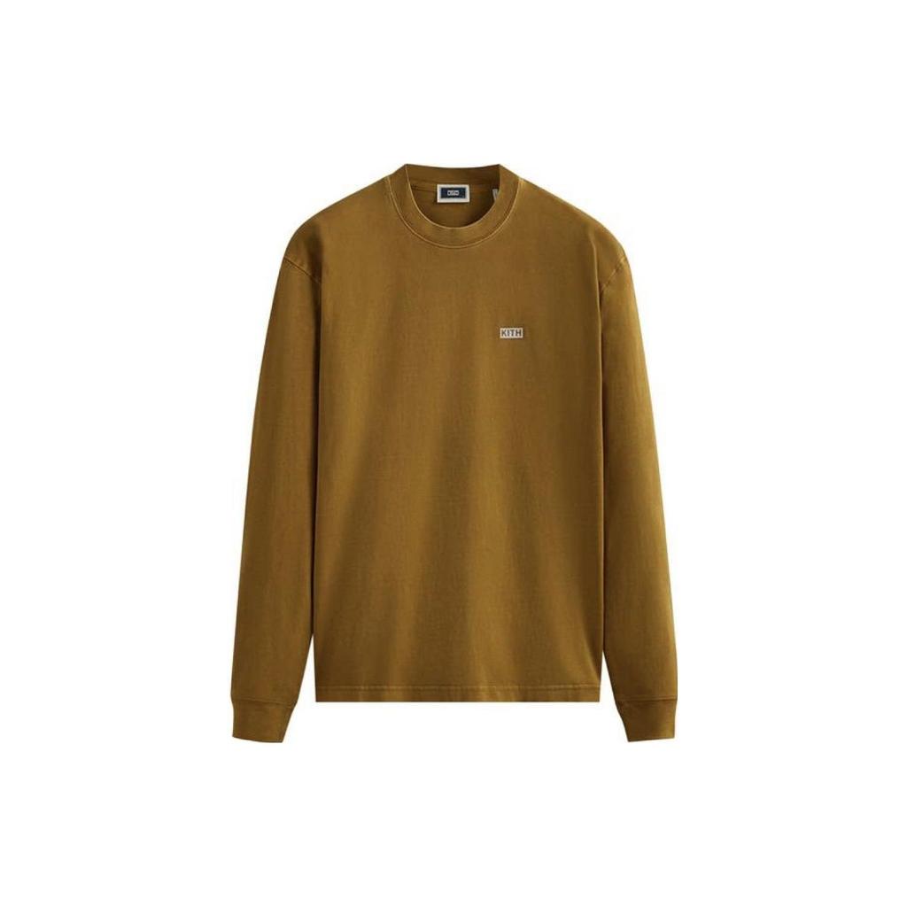 Kith Long-Sleeve Lax Tee Karat Unisex Tops Tan KHM030632-711
