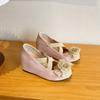 Inner Height Increase Fan Small Man Inner Height Increase Mary Jane Shoes Autumn New Shallow Mouth Casual Ballet Single Shoes Women
