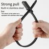 Bike Password Lock Adjustable Alloy Steel Zip Tie 3-Digit Heavy Duty Mountain Road Bicycle Scooter Helmet Anti Theft Security Lock Bike Accessories