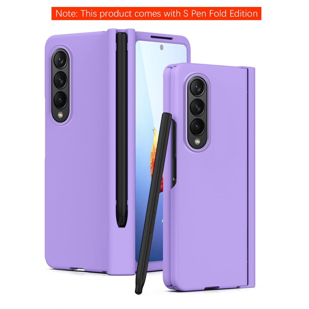 Full Body Glass Film Phone Case For Samsung Galaxy Z Fold4 5g Fold 4 Fold3 Fold2 Fold 3 2 Zfold4 S Pen Holder Folding Cover