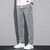 Весенние и летние эластичные повседневные брюки, мужские прямые длинные брюки в корейском стиле, мужские прямые брюки