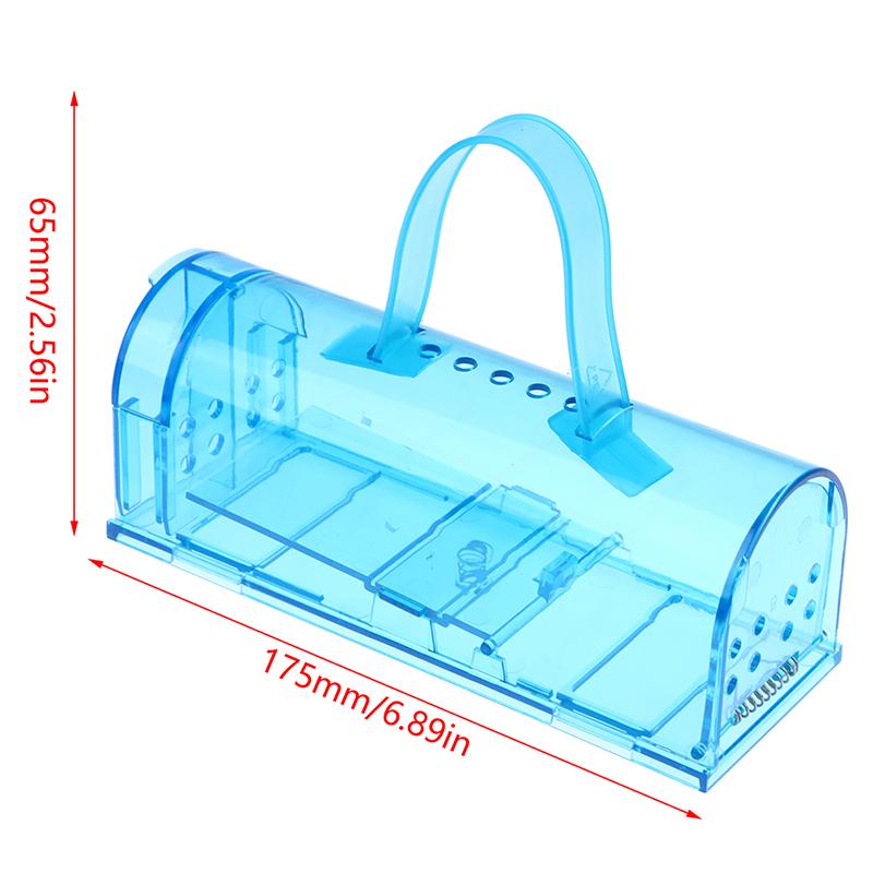 Умная самоблокирующаяся ловушка для мышей, безопасная, прочная, прозрачная бытовая ловушка для мышей