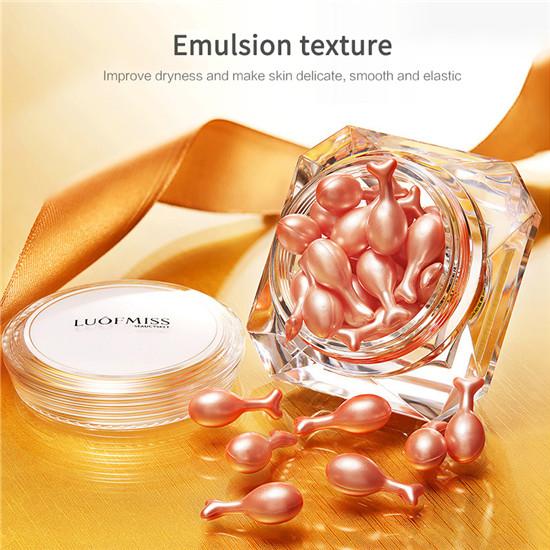 25 шт./бутылка, эссенция для лица с плацентой, капсула, увлажняющая, увлажняющая, отбеливающая, сыворотка для лица против морщин, уход за кожей
