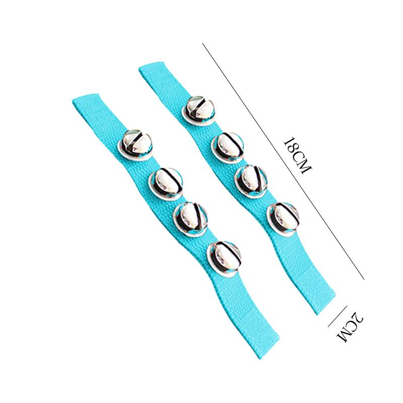 1 пара браслетов с бубенцами для детей, погремушки, игрушечные ударные, развивающие игрушки, носимые, нелегко деформируются, кольцо-бубенец Орф