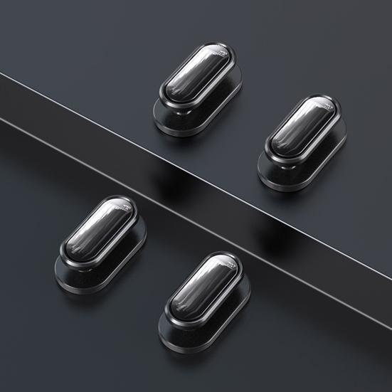 4Pcs Hidden Car Hooks ABS Adhesive Back Seat Organizers for Keys Masks Chargers Multi-surface Car Hooks for Leather Glass Tile