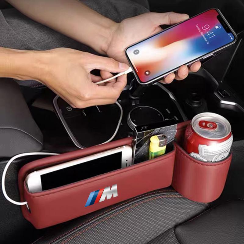 For BMW Car Seat Crack Filling Storage Holder Interior Accessories For BMW Performance F25 F26 F15 F16 E90 E91 E92 E60 E84 G22 G