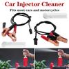 Car Fuel Cleaning Injector Flush Cleaner Vehicle Motorcycle Accessories Universal Adapter Cleaner Washing With 2 Power Cable