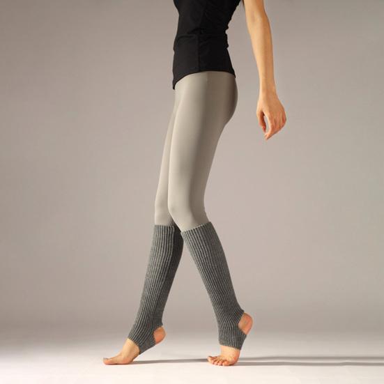 2 пары балетных гетр с отверстием для пятки, вязаные зимние очень мягкие длинные гетры для йоги, танцев, нескользящие носки для ног, чехлы для икр для йоги и спорта