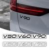 3D ABS Наклейка-эмблема с буквами на багажник автомобиля Для Volvo V50 V60 V90 Автомобильные Декоративные Аксессуары