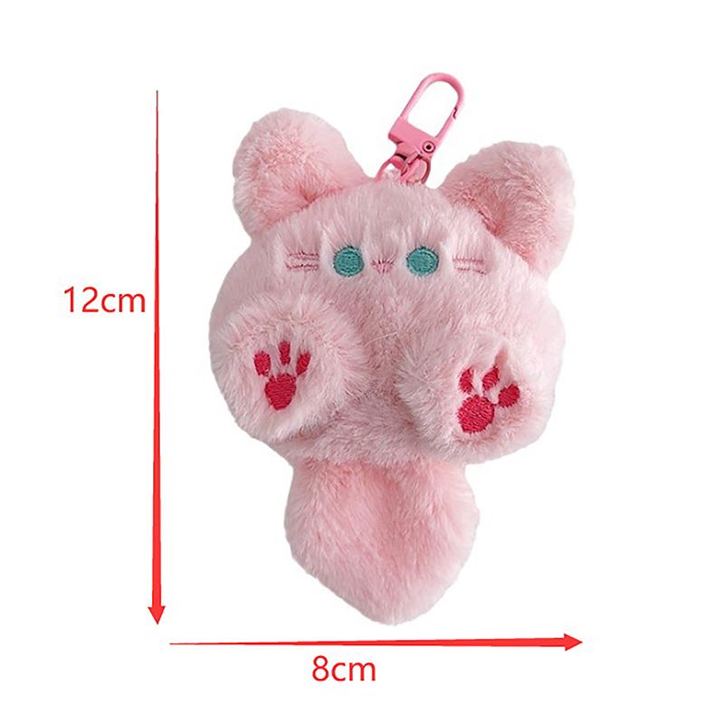 Милая плюшевая кошка кукла кулон девушка рюкзак кукла кулон пара сумка брелок декоративный подарок брелок мультфильм фигурка