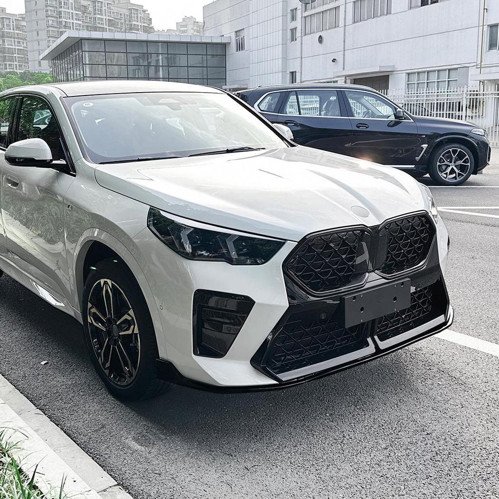 Совместимо с 2023+ BMW X2 U10 M Sport MP Передний бампер Губа Сплиттер Накладка Модификация.