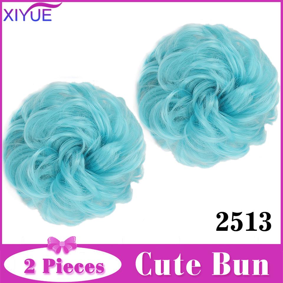 2 шт., грязный пучок для волос, заколка для наращивания волос, вьющиеся волосы, пончик, искусственные волосы, шиньон, синтетические волосы, грязный шиньон для женщин, свадьба