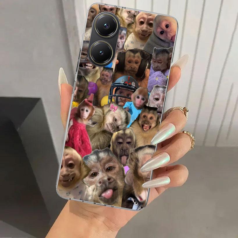 Monkey Memes Phone Case for Xiaomi Poco X5 X6 X7 Pro F7 Ultra M7 Redmi 15 15C 13 13C 12 12C 10 10A 10C 9 9A 9C 9T Shell Poco X7