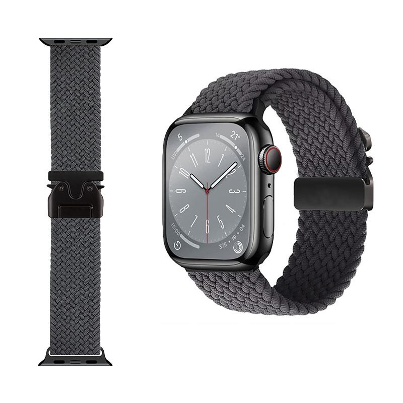 Парашютные ремешки Нейлоновый плетеный браслет Ремешок для Apple Watch 46мм 42мм 45мм 49мм 44мм 41мм iWatch Серии 11 10 SE 3 Ultra 3 9 8